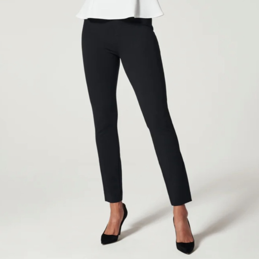 Spanx Perfect Pant, Ankle Back Seam Skinny Classic Black S/P Tall EUC!